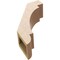Ekena Millwork 5-inch W x 12-inch D x 16-inch H Aspen Rough Cedar Woodgrain TimberThane Knee Brace, Primed BRCUR05X12X16ASPRCPR - alternate 5